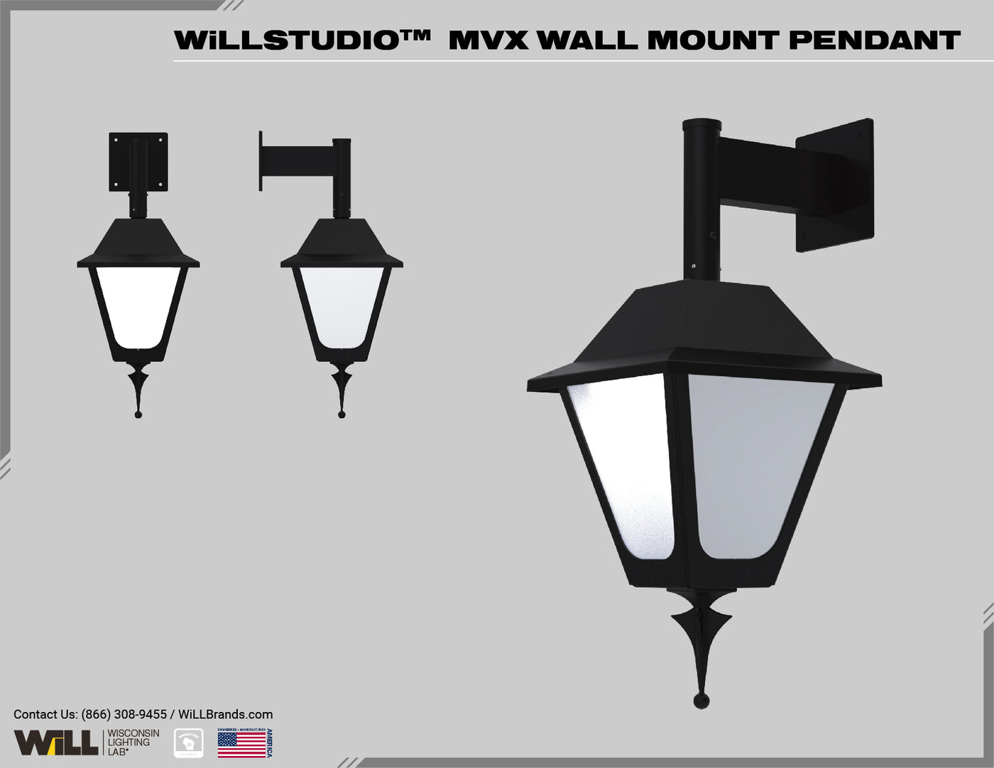 WiLLSTUDIO MVX WALL MOUNT PENDANT