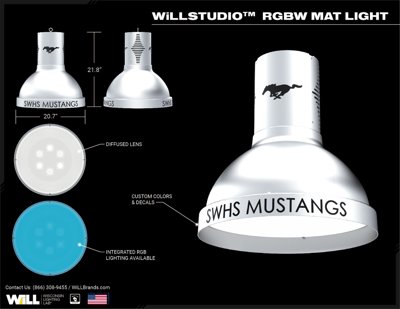 WiLLstudio Custom Wrestling Mat Light - Black & Grey