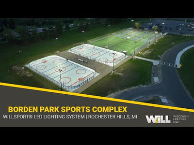 Borden Park Sports Complex - Tennis + Ice Rink LED Lighting | Rochester Hills, Michigan