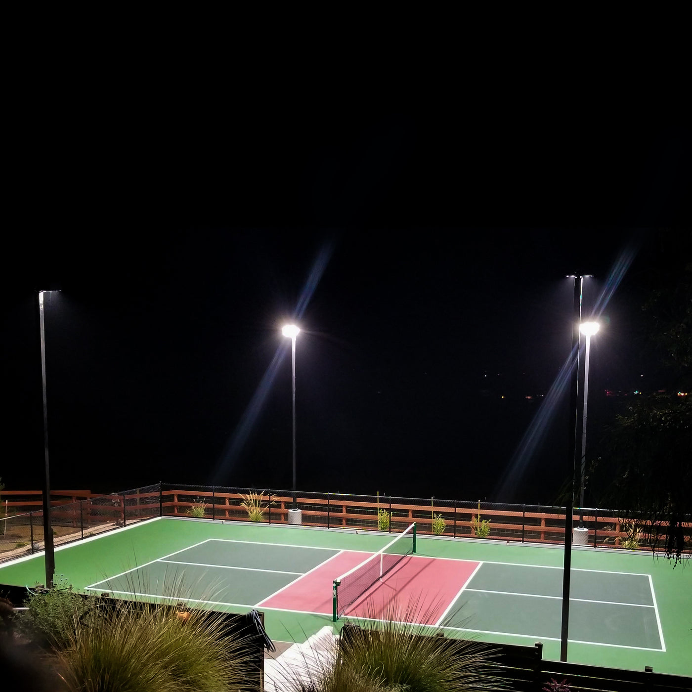 LED Shoebox Fixtures Illuminate Residential Pickleball Court in Atascadero, CA