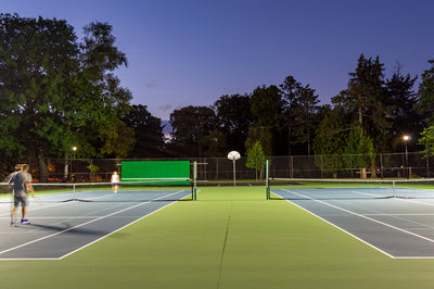 Neighbor Friendly City Park Tennis Court LED Lighting