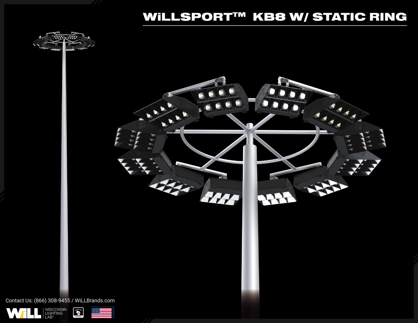 WiLLsport® KB8 w/ Static Ring Mount
