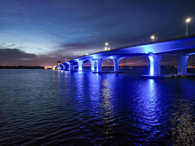 Panama City Hathaway Bridge Accent Light Upgrades | Panama City, Florida