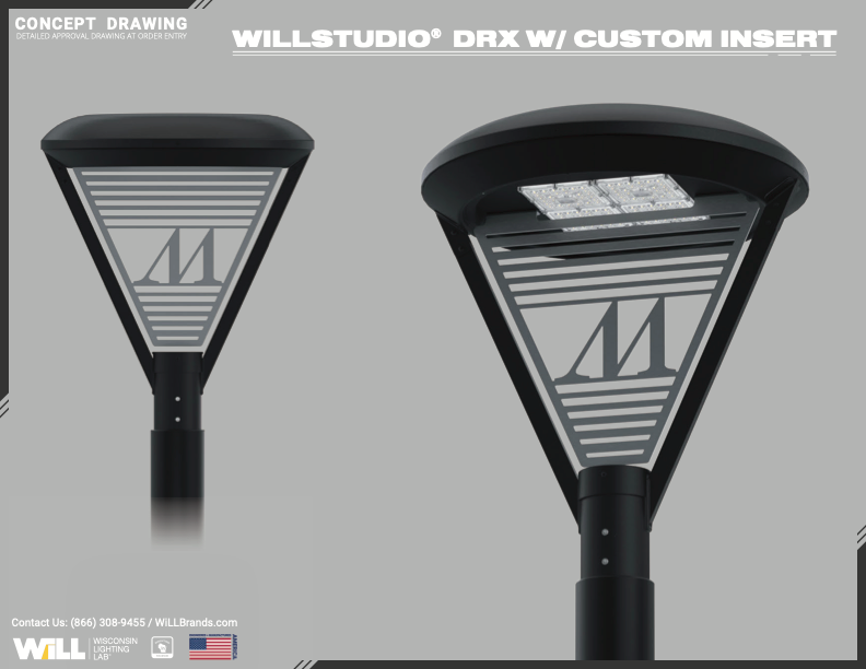 WiLLstudio® DRX Post Top + Custom Logo