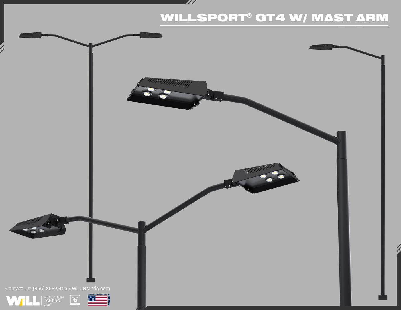 WiLLsport® GT4 W/ Mast Arm