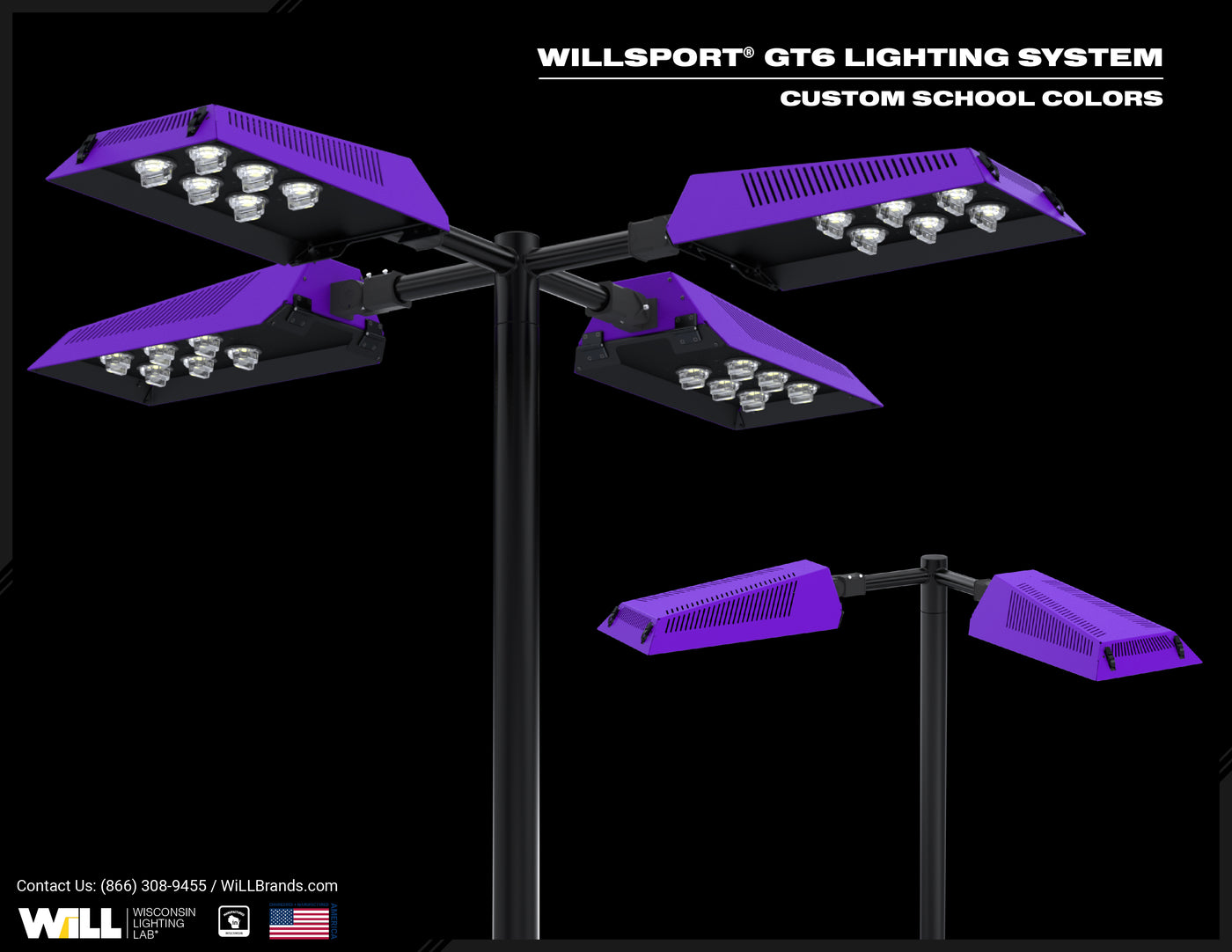 WiLLsport® GT6 W/ Custom School Colors