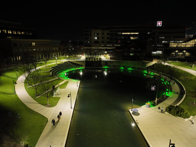 Downtown Indianapolis Canal Color-Changing Accent Lighting