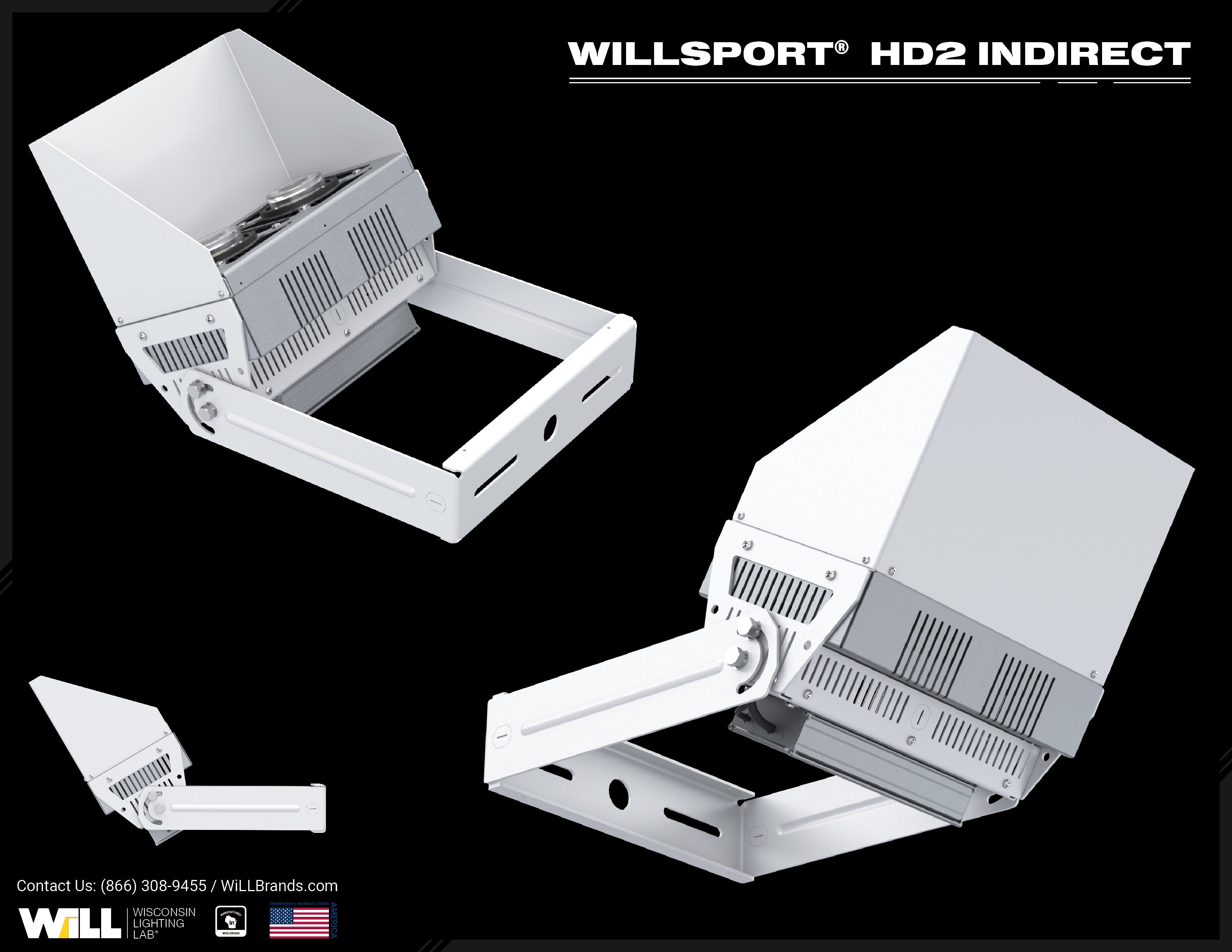 WiLLsport® HD2 Indirect Lighting – Wisconsin Lighting Lab, Inc. (WiLL)