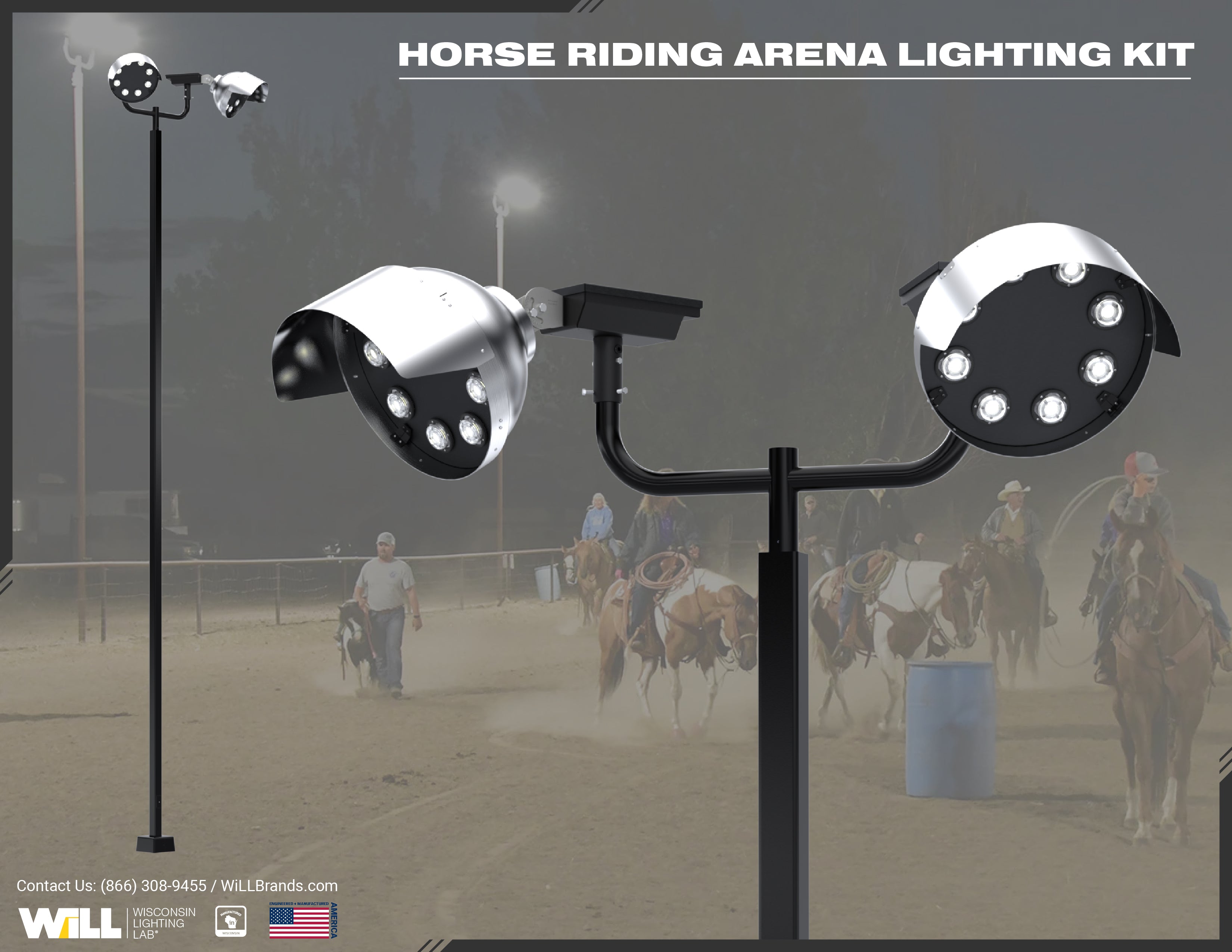 Horse Riding Arena Lighting Kit – Wisconsin Lighting Lab, Inc. (WiLL)
