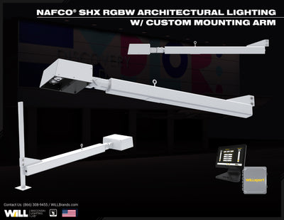 NAFCO® SHX RGBW MOUNTED ON CUSTOM CROSSARM