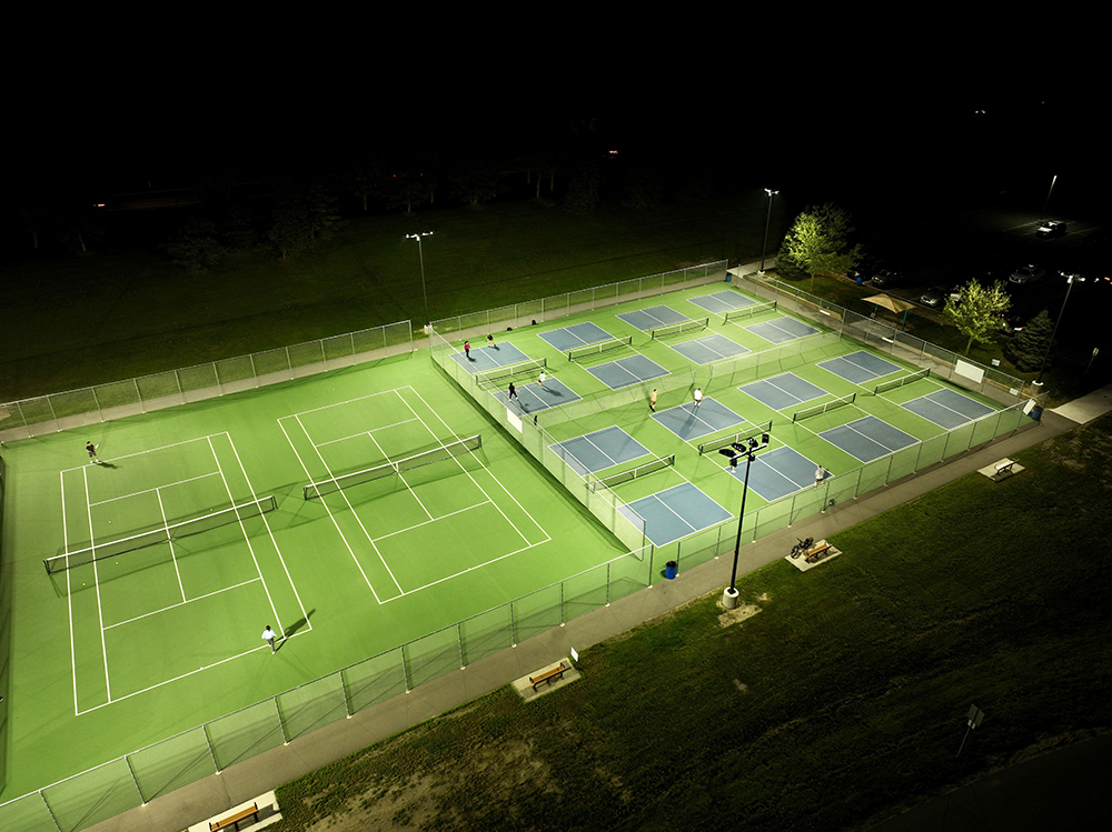 Borden Park Sports Complex - Tennis + Ice Rink LED Lighting | Rochester Hills, Michigan