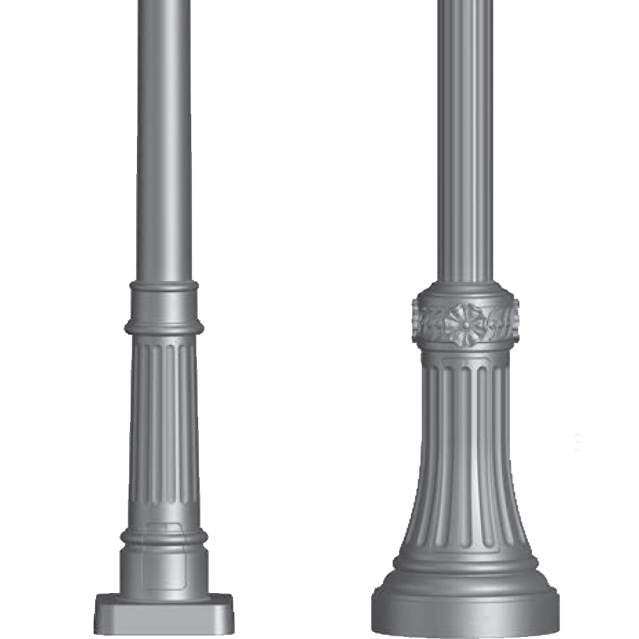 Washington Decorative Aluminum Anchor Base Light Poles – Wisconsin