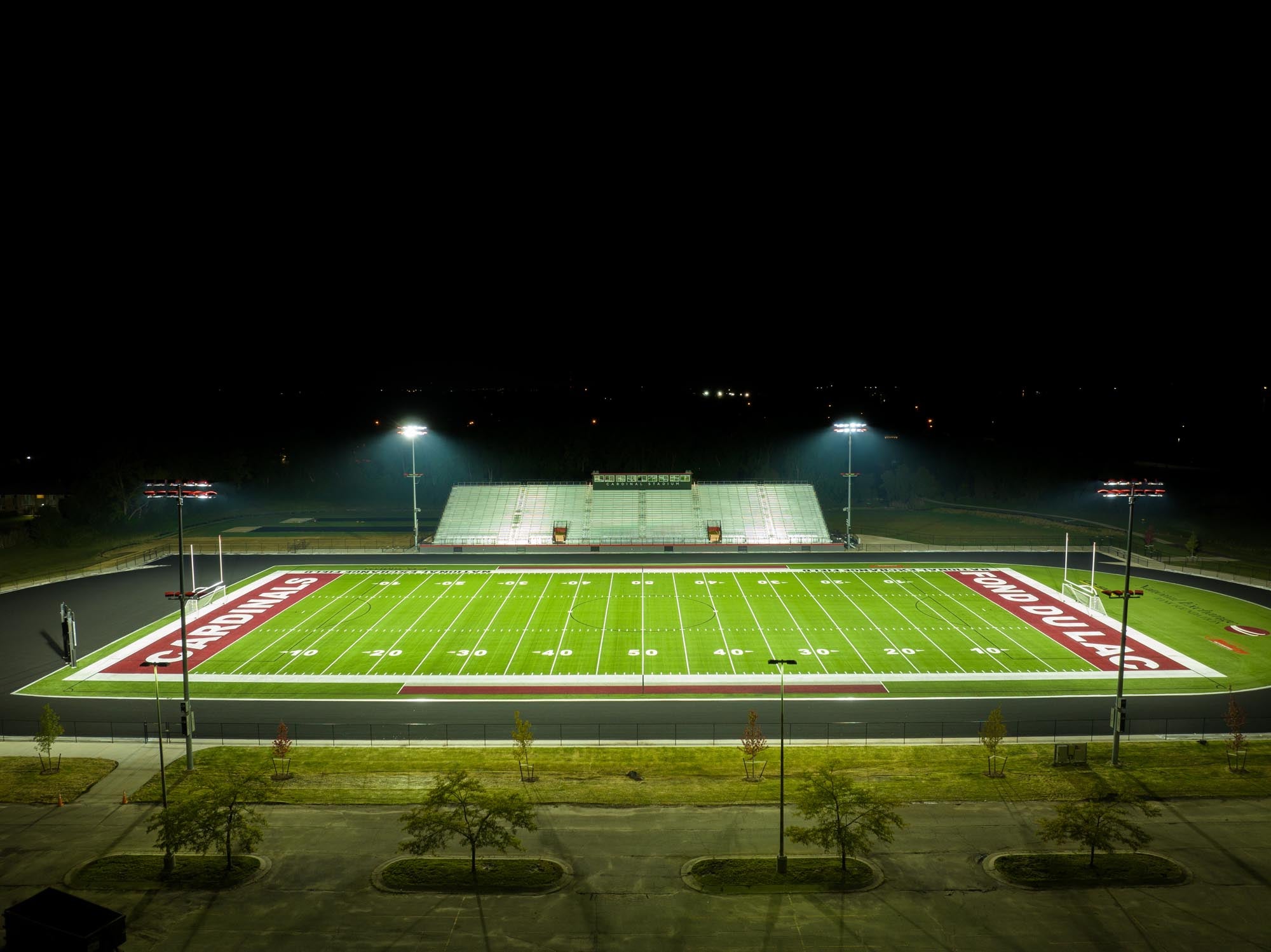 Fond du lac High School | Cardinal Stadium – Wisconsin Lighting Lab ...