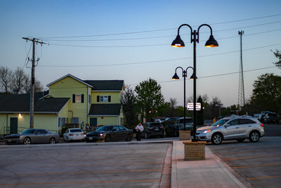 Pete's Place Restaurant Parking Lot Lighting | Krebs, Oklahoma