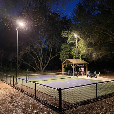 Backyard Pickleball Court Complete LED Lighting Package