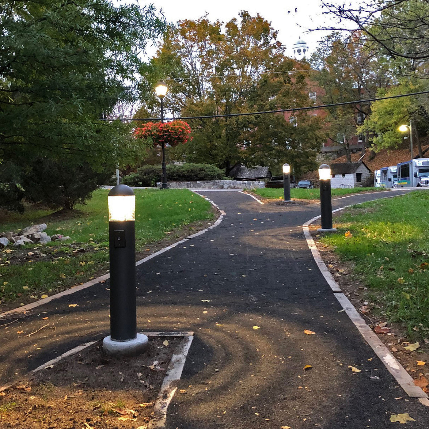 LED Bollard Light Fixtures for Montwell Commons in Lewisburg