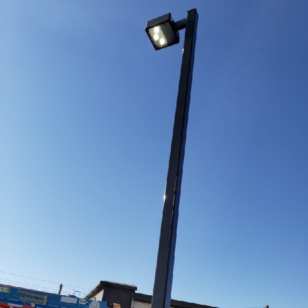 Replacement Light Pole & LED Shoebox Light Fixture In Las Vegas, NV