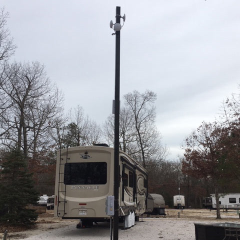 Satellite Wifi Antenna Poles for Mobile Home Park – Wisconsin Lighting ...