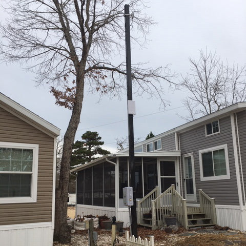 Satellite Wifi Antenna Poles for Mobile Home Park