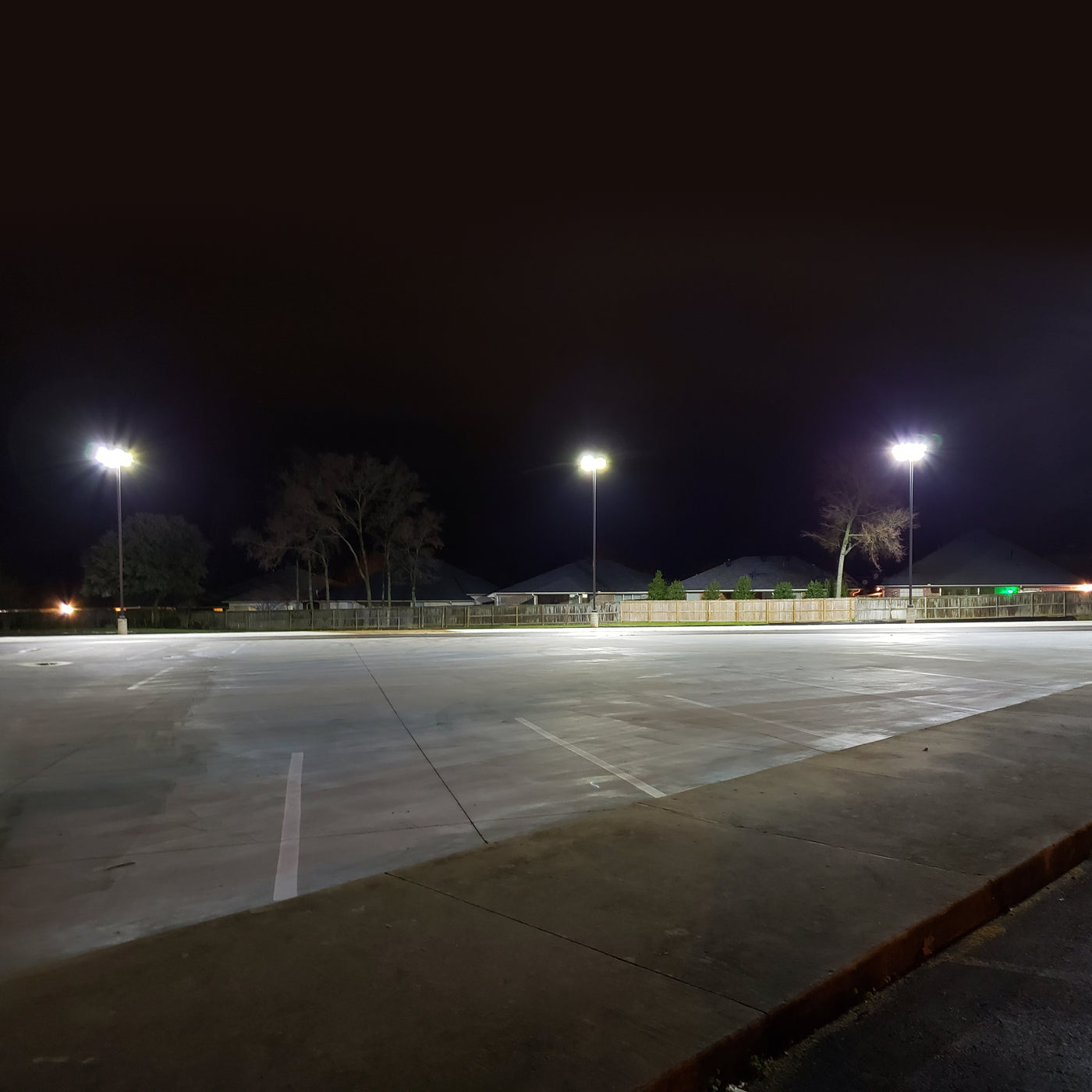 Steel Light Poles for Texas-Based Church's Parking Lot Project