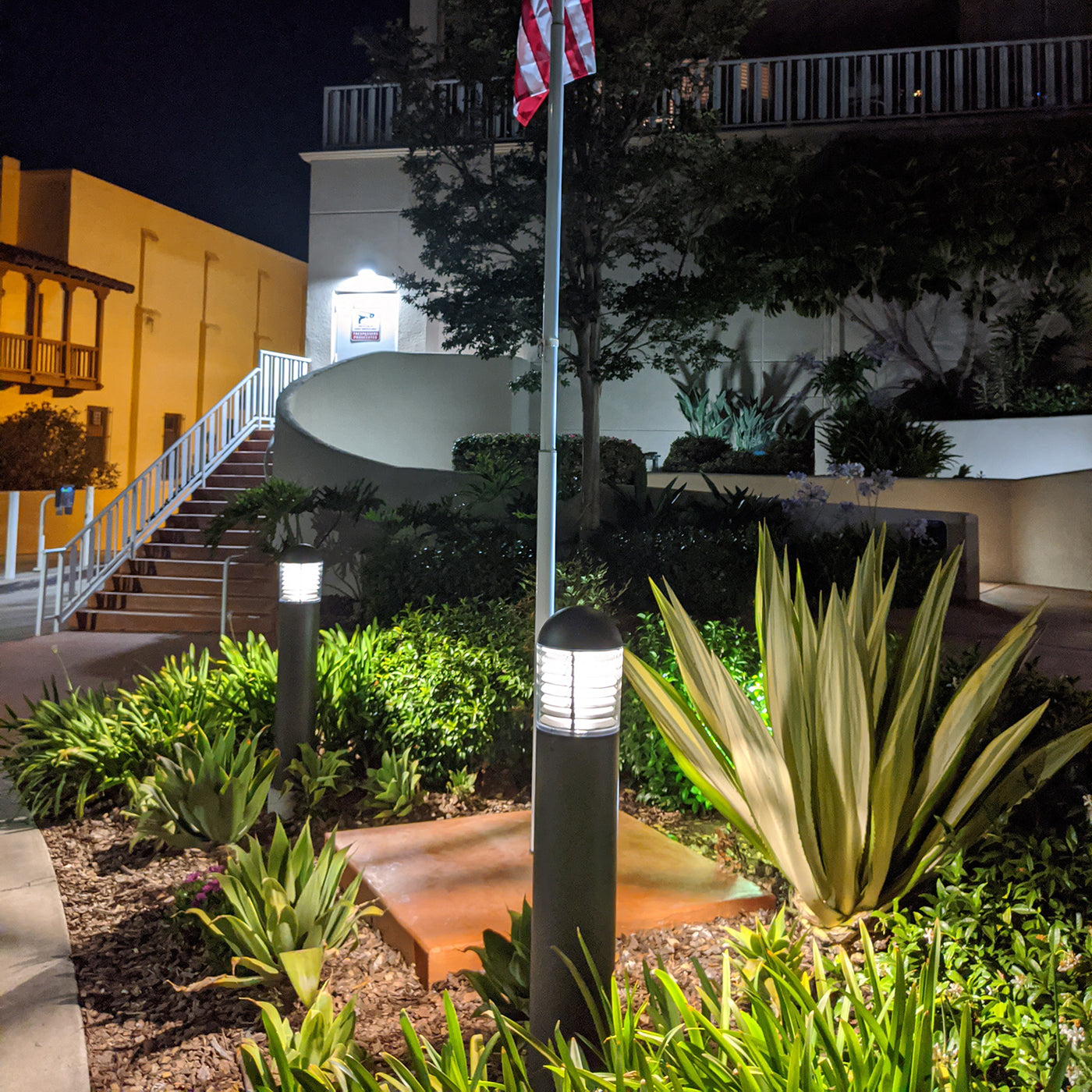 Consild Ramp Lighting Condo Complex LED Bollard Walkway Lighting Application – Wisconsin ...