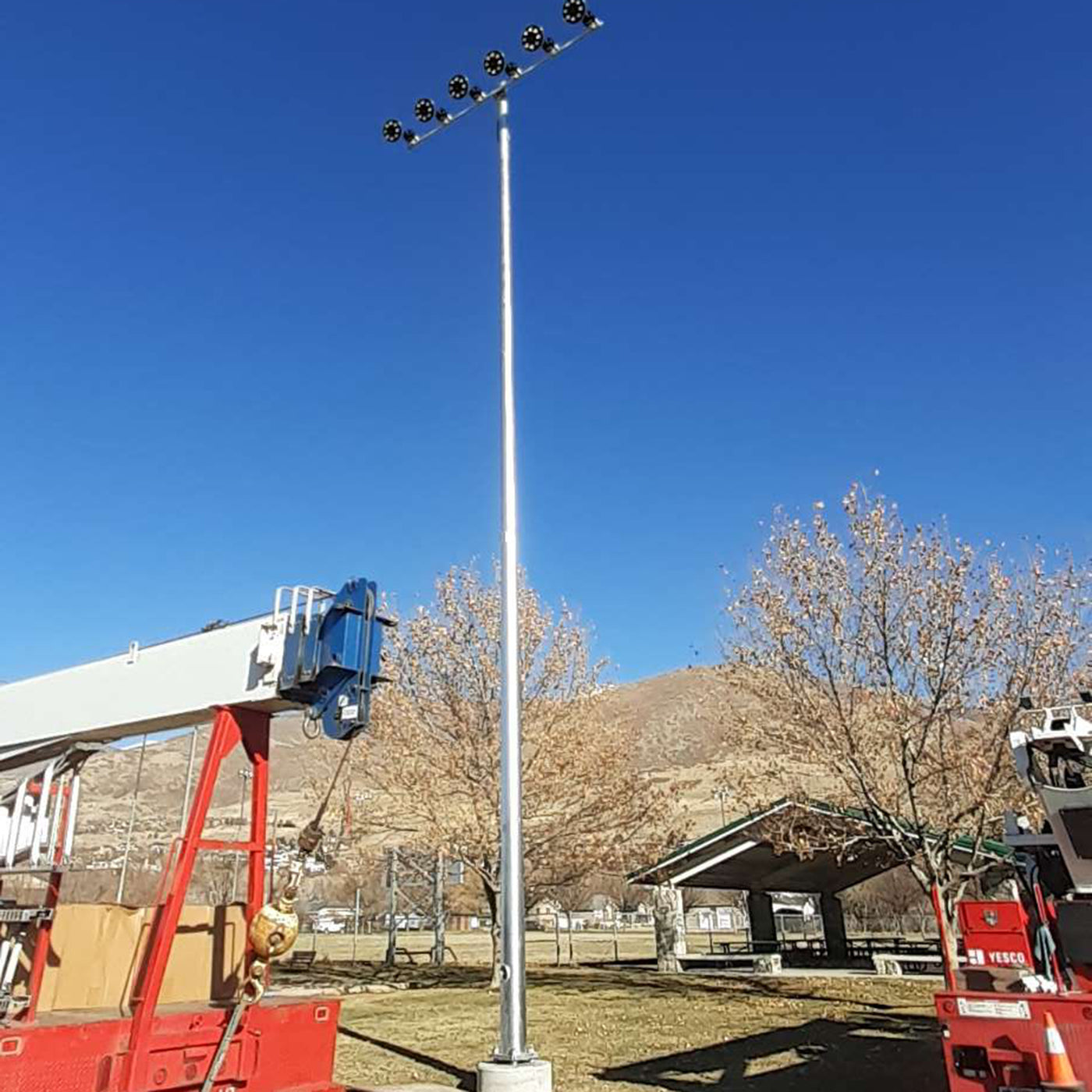 Led Replacement Project LED Fixture + Light Pole Replacement Project for Salt Lake City Park ...