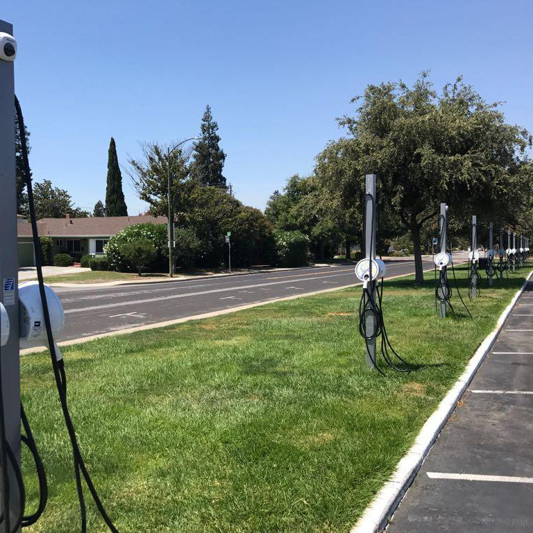 Direct Burial Aluminum Poles For Car Charging Station - Powerflex Systems