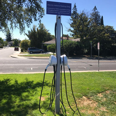 Direct Burial Aluminum Poles For Car Charging Station - Powerflex Systems