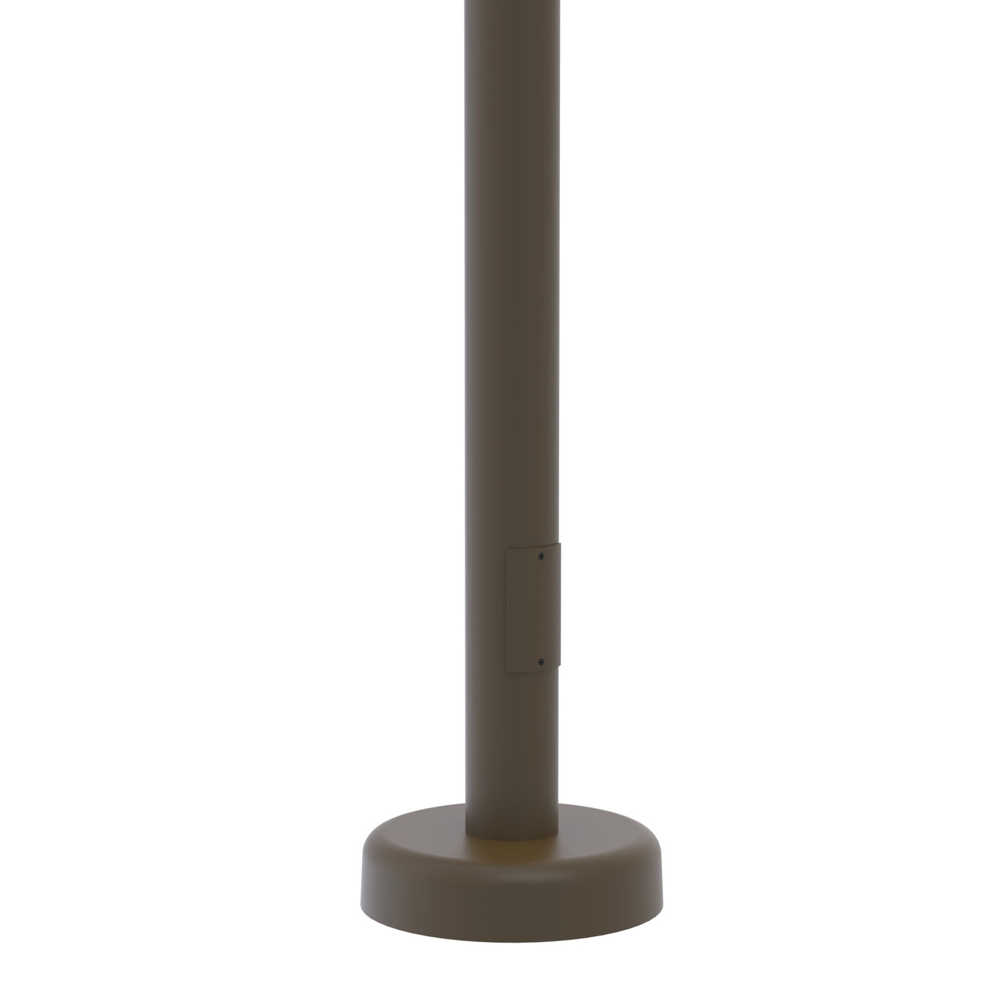 Round Tapered Aluminum Hinged Base Light Pole
