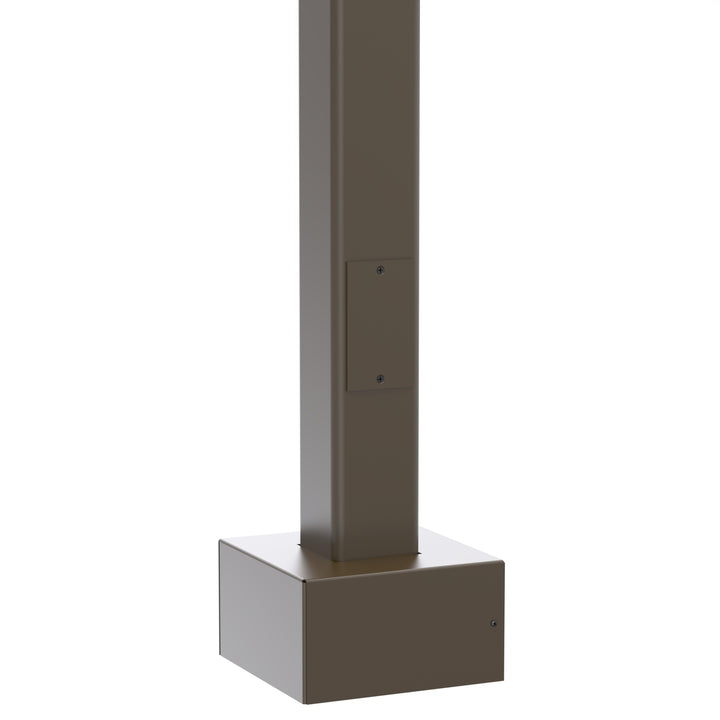 Square Straight Aluminum Anchor Base Light Poles – Wisconsin