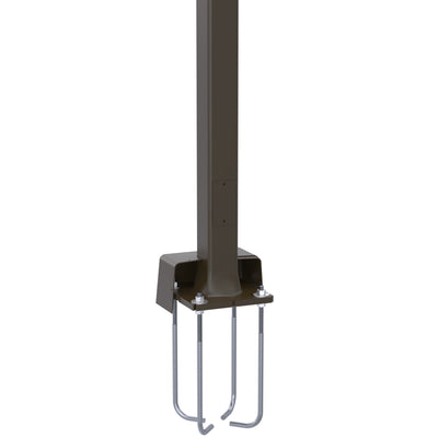 Square Tapered Steel External Hinged Light Pole with Anchor Bolts