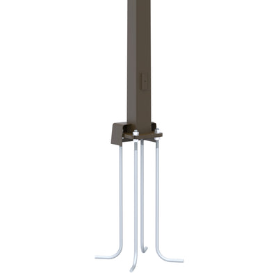 Square Tapered Steel Anchor Base Light Pole with Anchor Bolts