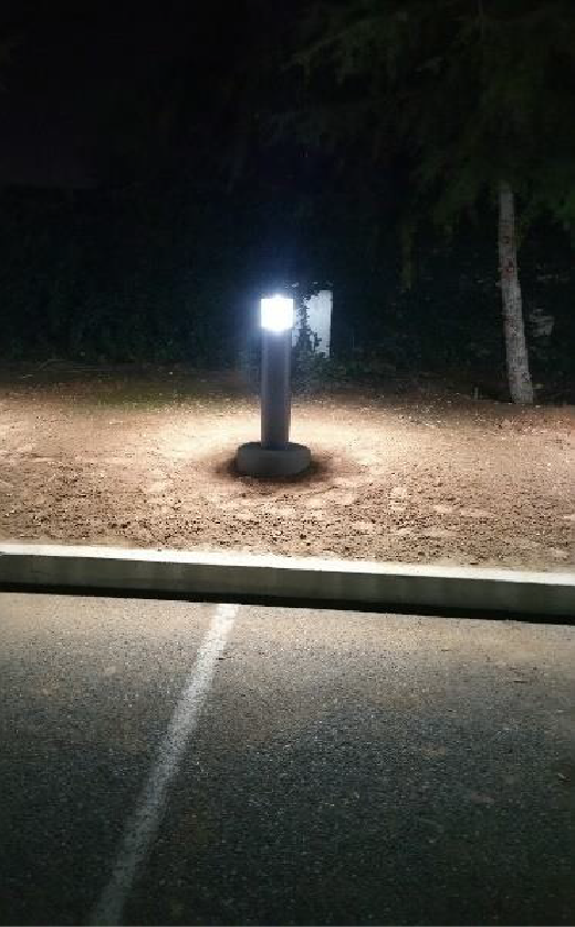 Bollard Parking Lot Lighting Improvements