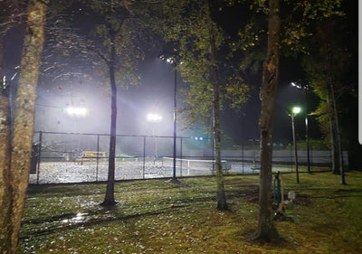 High-Output Sports Fixtures for Tennis Court Lighting Project