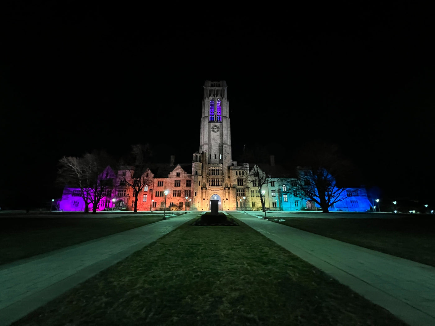 University of Toledo Clock Tower RGB Lighting + Wireless Controls | Toledo, Ohio