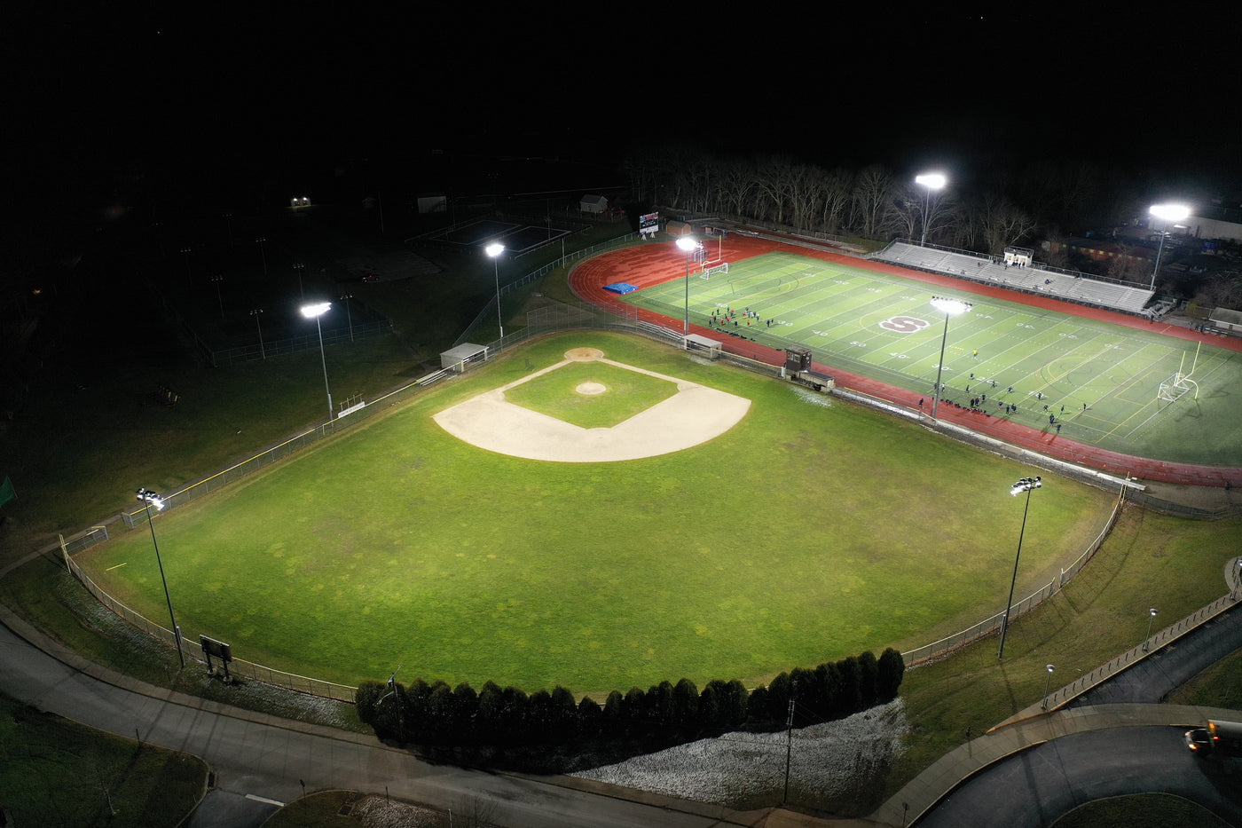 Stonington High School Athletic Complex LED Lighting Retrofit Project | Pawcatuck, Connecticut