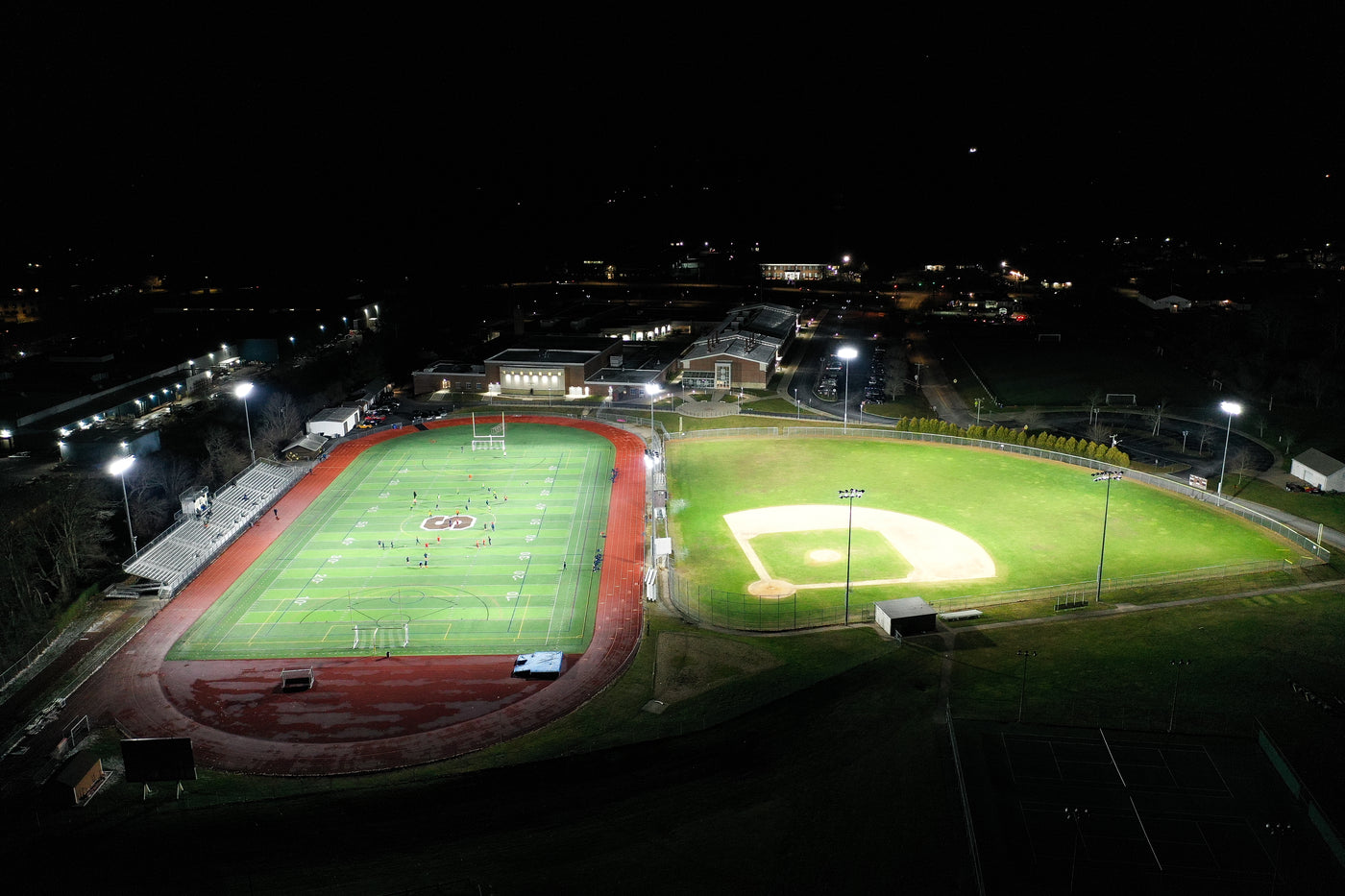 Stonington High School Athletic Complex LED Lighting Retrofit Project | Pawcatuck, Connecticut