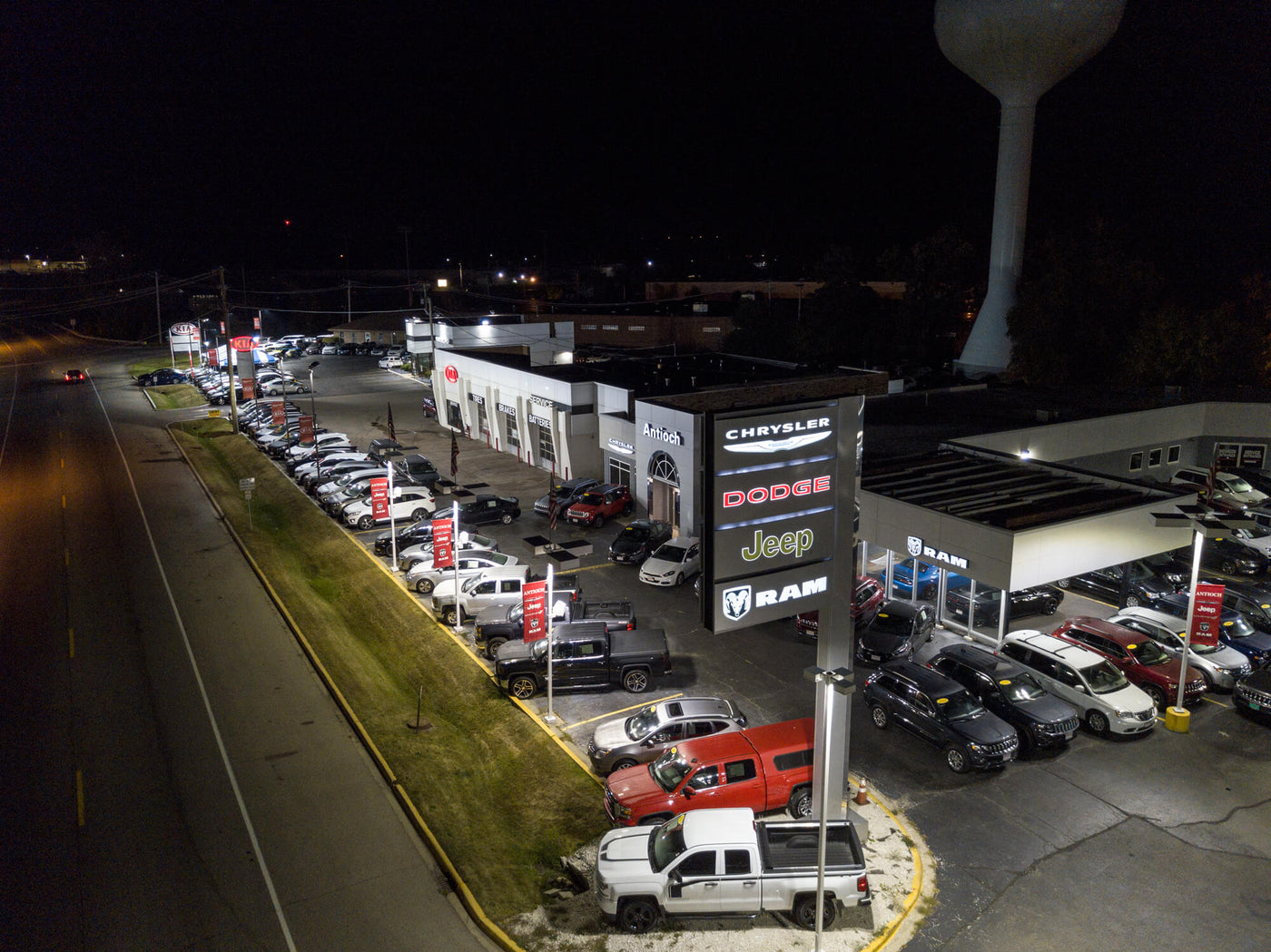 Creating Brighter Front Lines for Antioch Auto Dealership - Full LED Lighting Package
