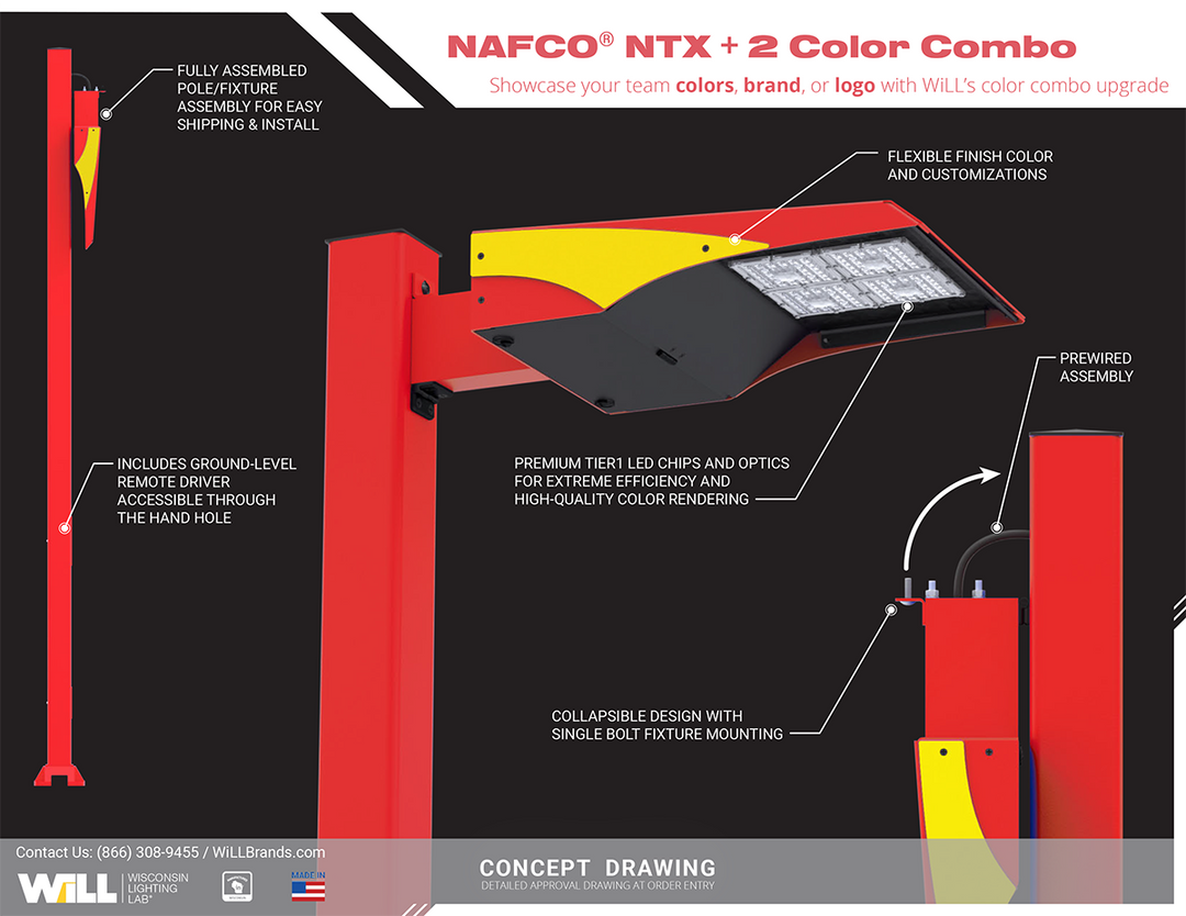 NTX LED Lighting System - Red + Yellow Color Scheme – Wisconsin