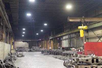 6-Engine LED Helios Light Fixtures | Barber Steel Foundry