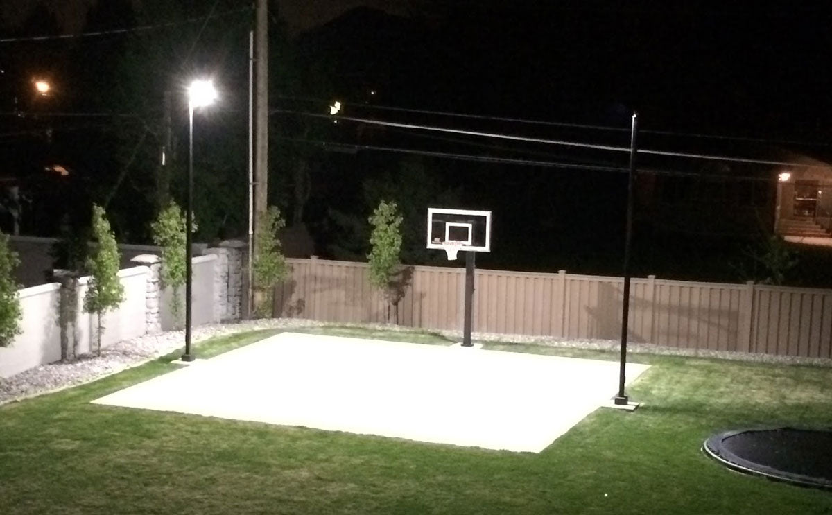 Home Backyard Basketball Court Lighting - Step by Step Guide