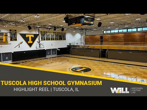 Tuscola HS Gym: WiLLsport® Basketball LED Lighting + GFX Wireless Controls | Tuscola, Illinois