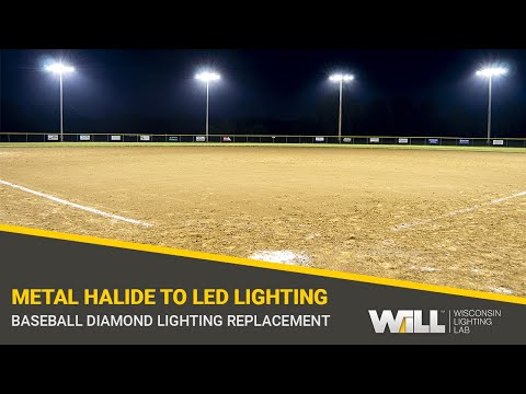 Red Bud Baseball Diamond Light Project | Metal Halide to LED Lighting Replacement