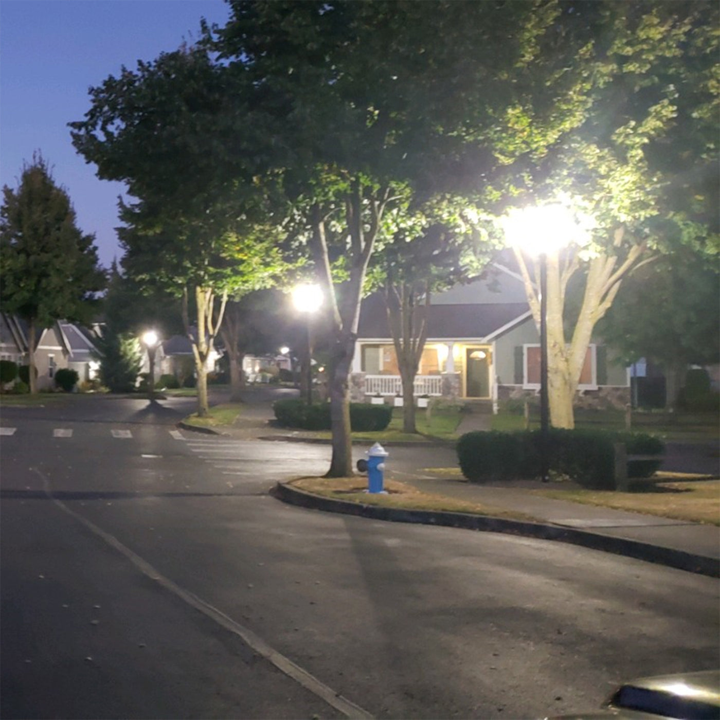 Energy Efficient Sidewalk Roadway LED Lighting
