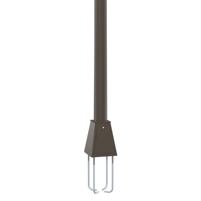 Round Tapered Steel Pedestal Base Light Pole with Anchor Bolts