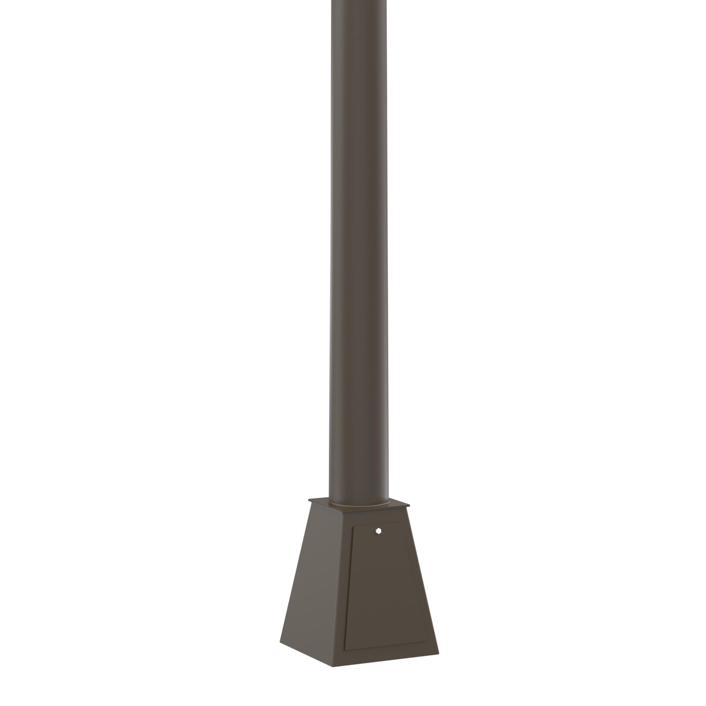 Round Tapered Steel Pedestal Base Light Pole