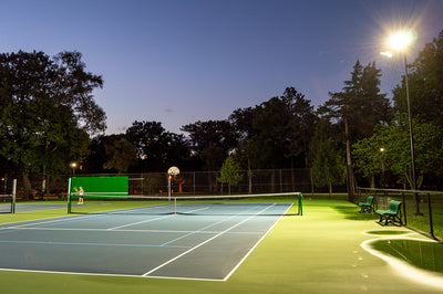 Neighbor Friendly City Park Tennis Court LED Lighting