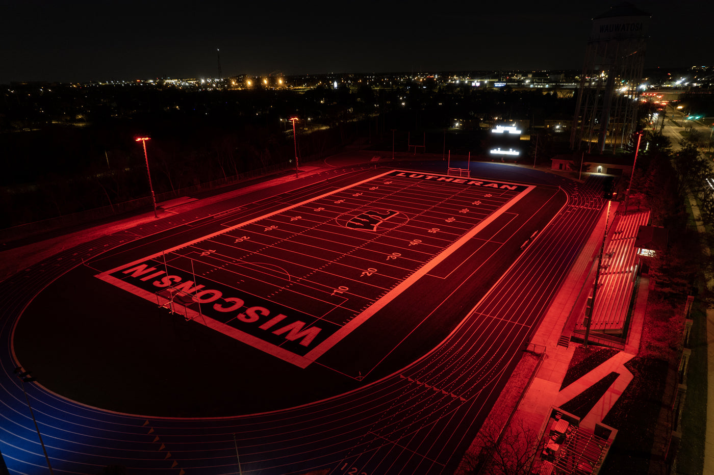 Wisconsin Lutheran HS Football Facility Upgrade - LED Lighting + Wireless Controls | Wauwatosa, WI